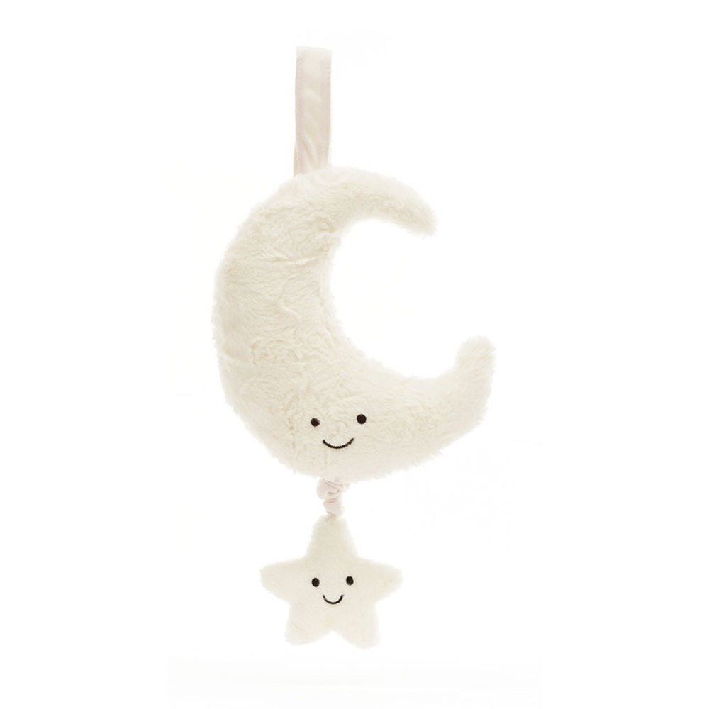 NWT JELLYCAT LONDON Amuseables Moon Musical Pull